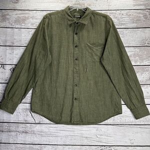 Trumaker Button Up Shirt Men's Long Sleeve Size‎ Xl Green